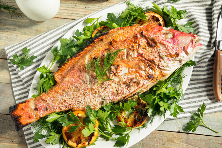 Red Snapper On The Grill