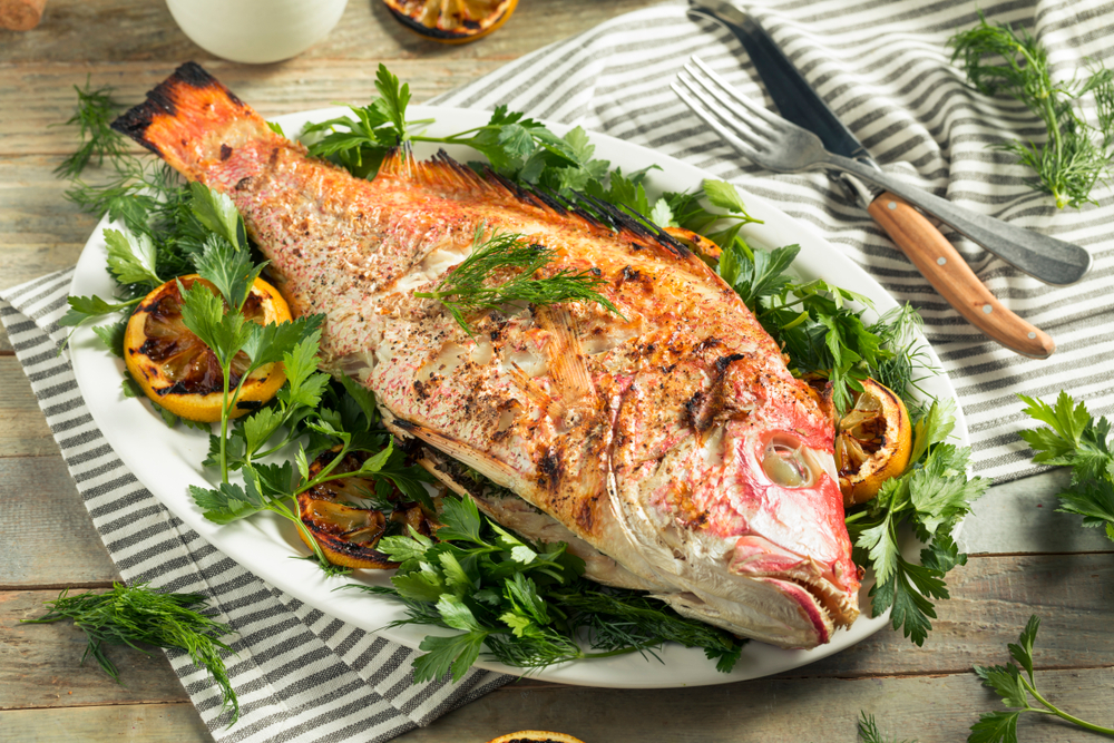 Red Snapper On The Grill